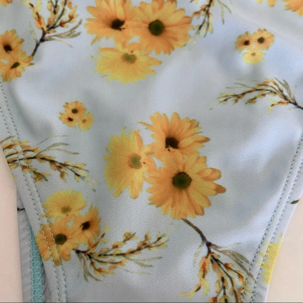 Nasty Gal Floral Skimpy Bikini Bottom